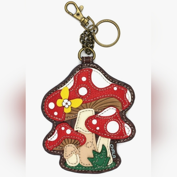 Chala Key Fob/Coin Purse - Mushrooms NWT - Picture 1 of 4